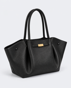 Bolso shopper con laterales plegados