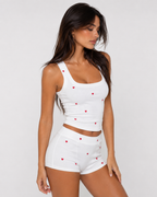 Conjunto de canalé con corazones Amor