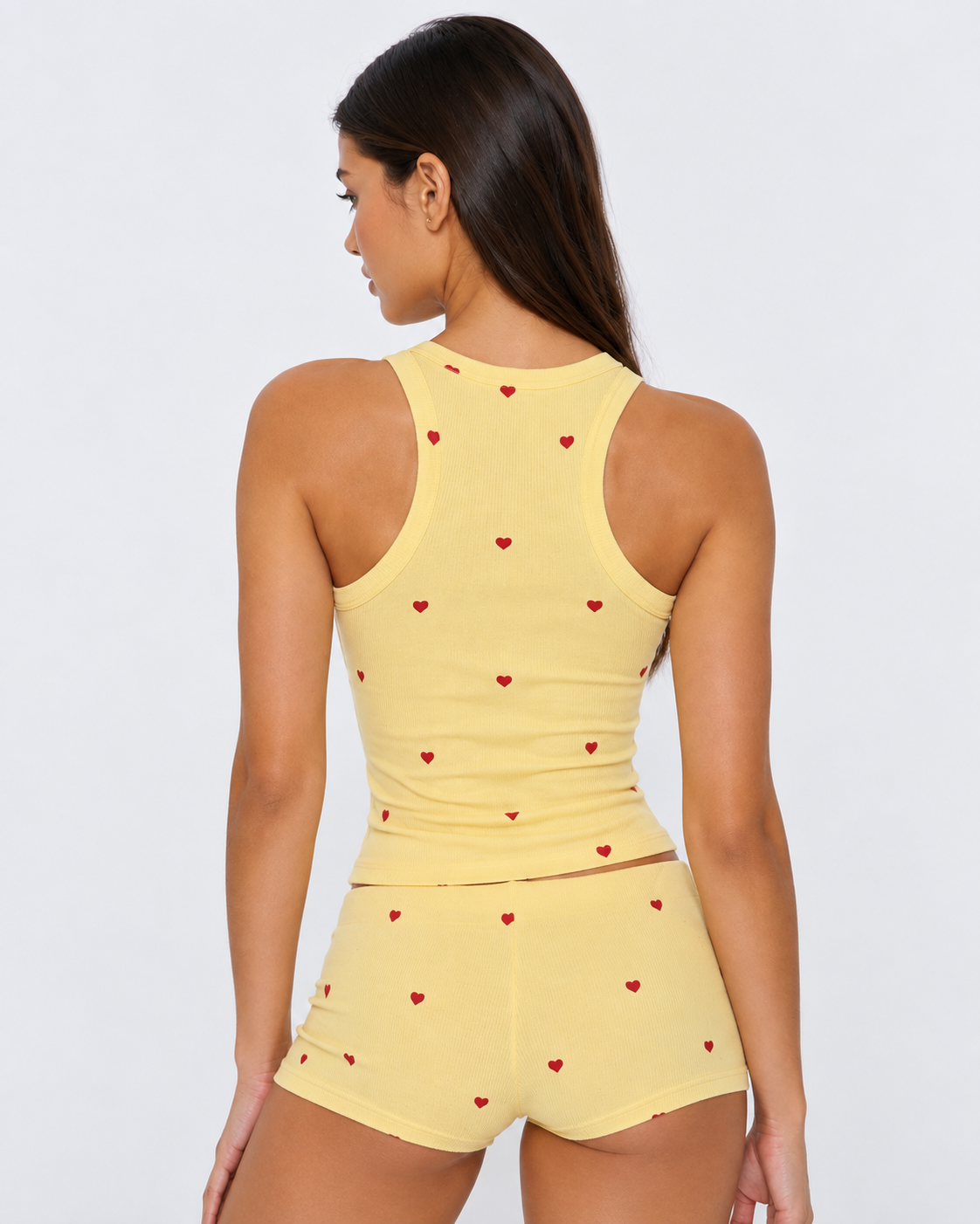 Conjunto de canalé con corazones Amor