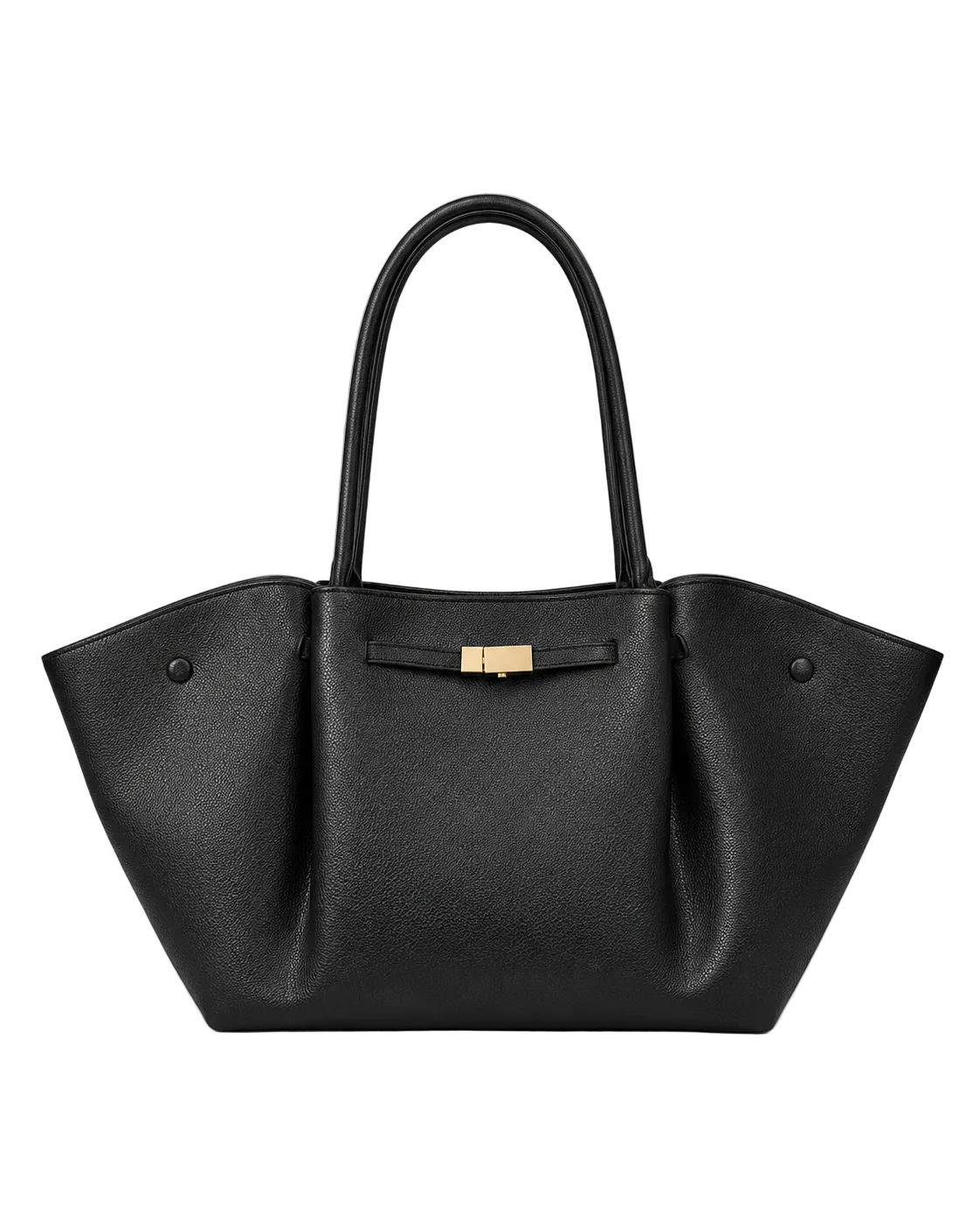 Bolso shopper con laterales plegados