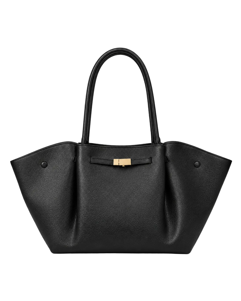 Bolso shopper con laterales plegados