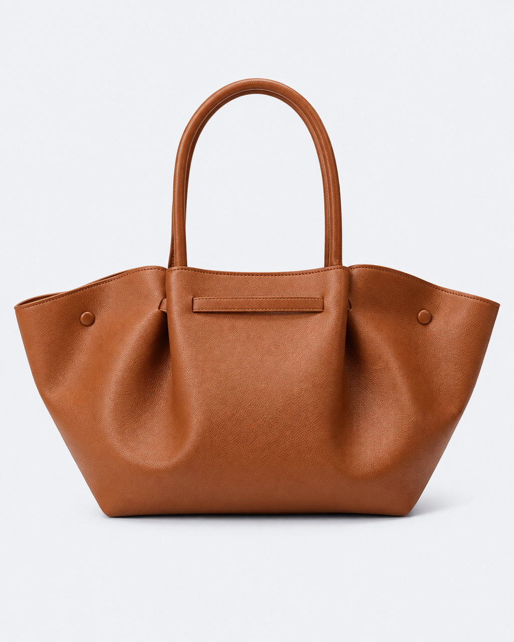 Bolso shopper con laterales plegados