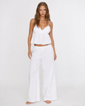 Conjunto de camisola con volante y pantalón ancho