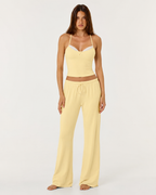 Conjunto de top y pantalón ancho Caricia
