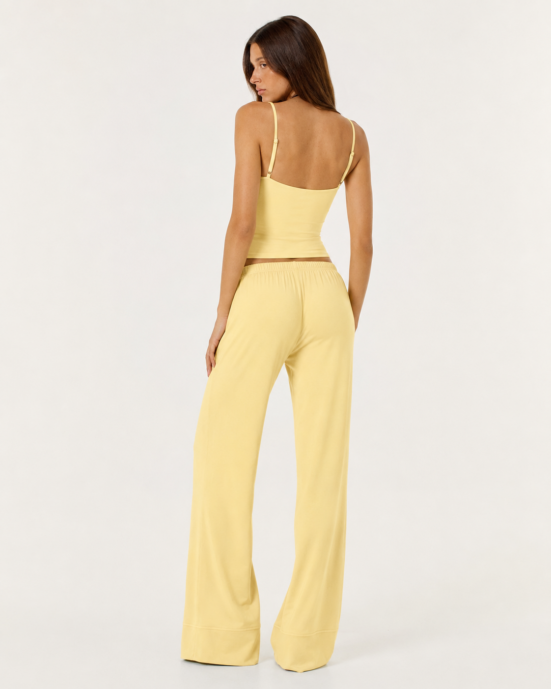 Conjunto de top y pantalón ancho Caricia