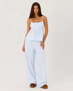 Conjunto de rayas con pantalón ancho Brisa