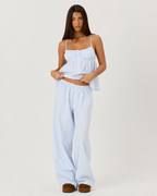 Conjunto de rayas con pantalón ancho Brisa
