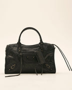 Bolso de piel grande con asa larga