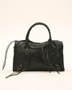 Bolso de piel mediano con asa larga