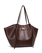 Bolso shopper con cierre dorado