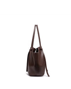 Bolso shopper con cierre dorado