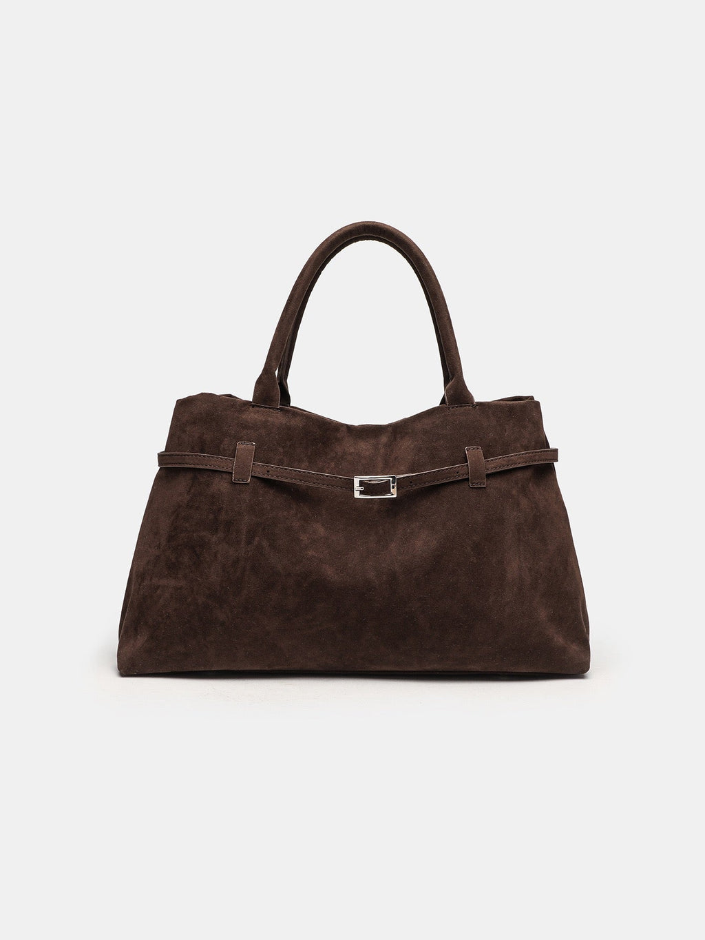 Bolso shopper marrón de estructura blanda