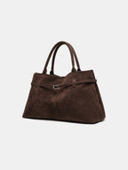Bolso shopper marrón de estructura blanda