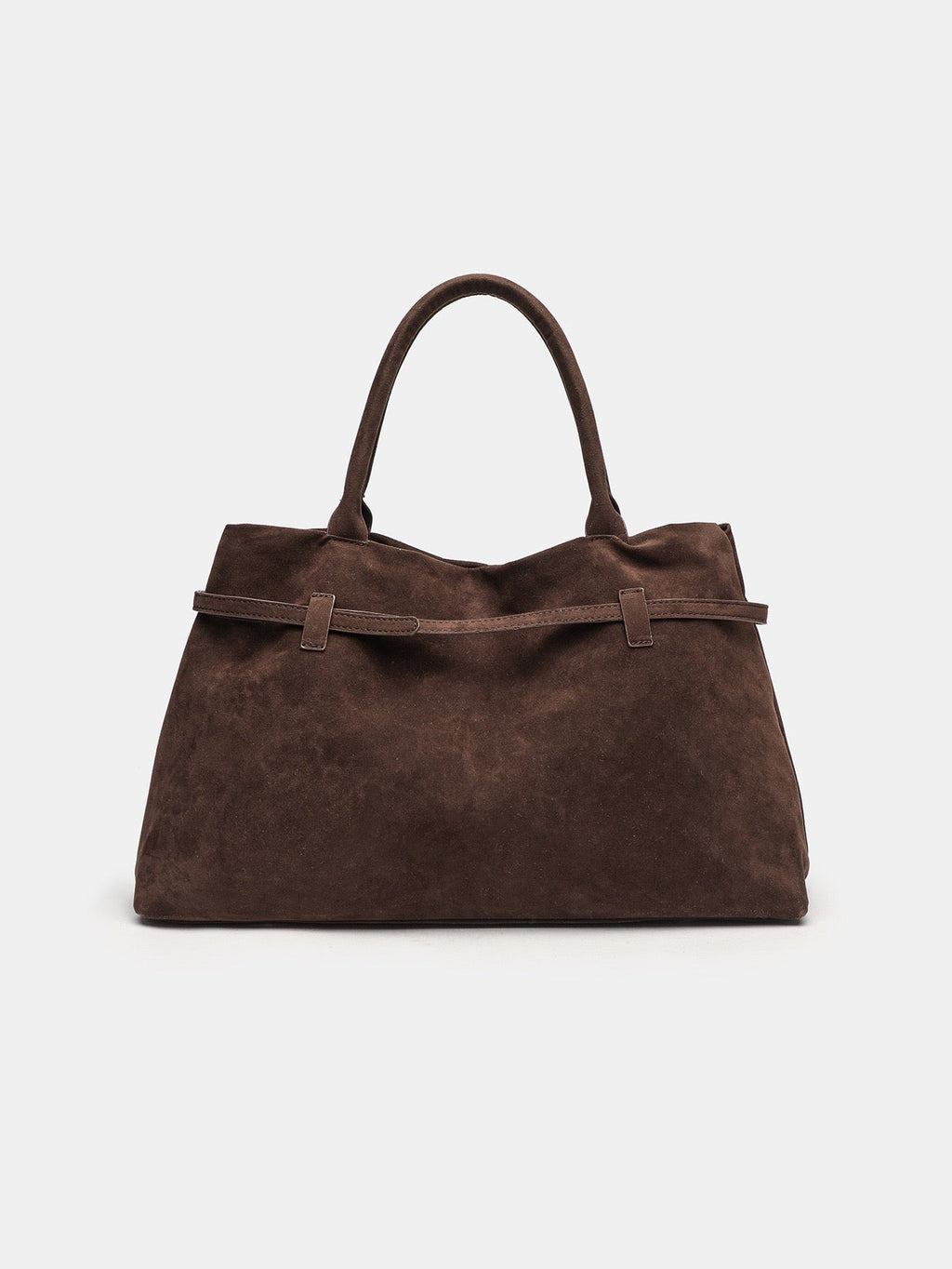 Bolso shopper marrón de estructura blanda
