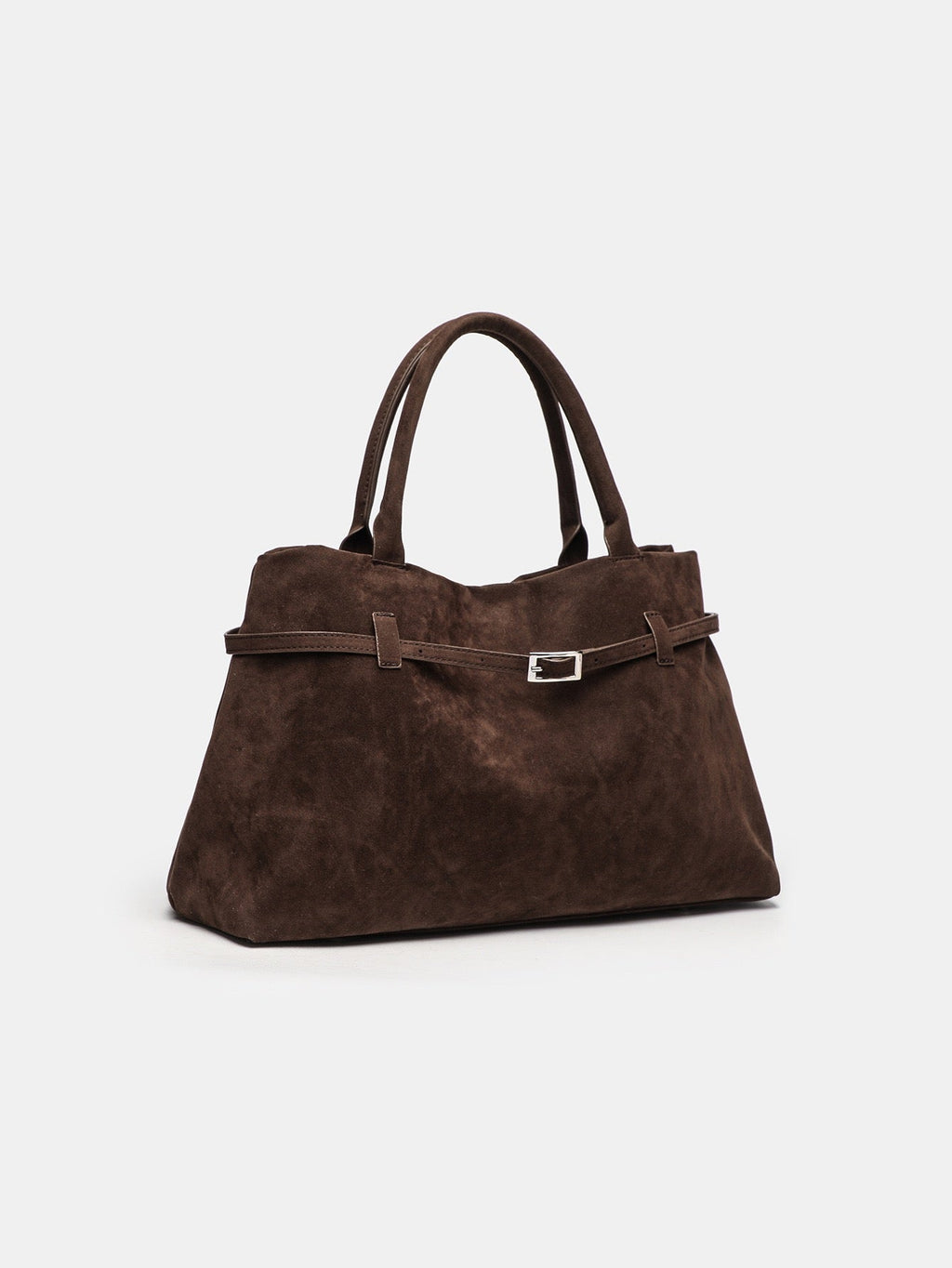 Bolso shopper marrón de estructura blanda