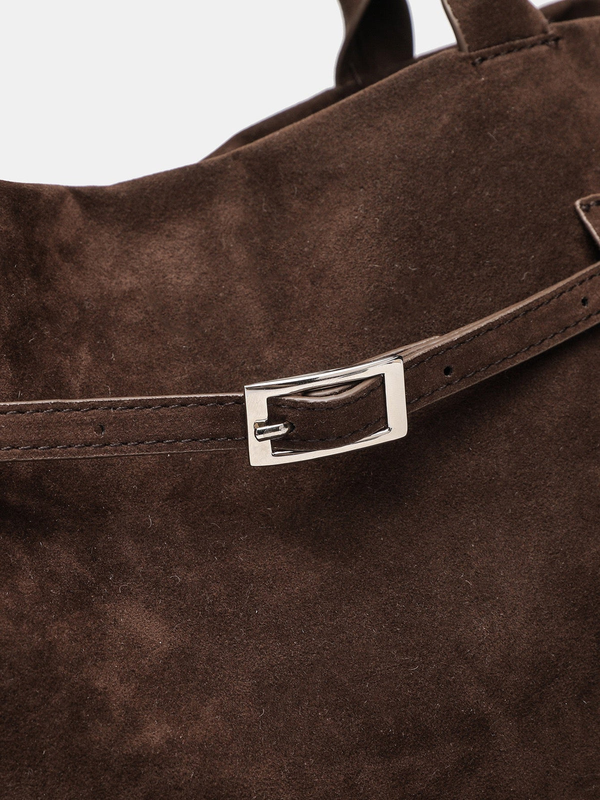 Bolso shopper marrón de estructura blanda