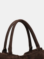 Bolso shopper marrón de estructura blanda