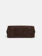 Bolso shopper marrón de estructura blanda