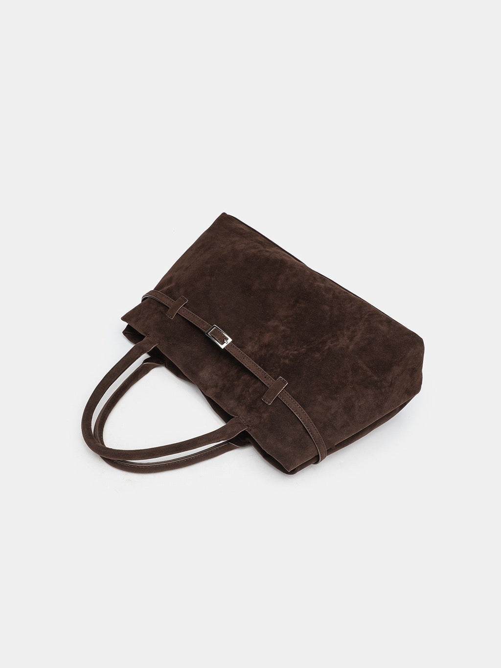 Bolso shopper marrón de estructura blanda