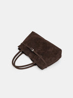 Bolso shopper marrón de estructura blanda