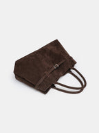 Bolso shopper marrón de estructura blanda