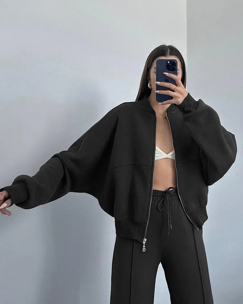 Chándal oversize de tacto polar