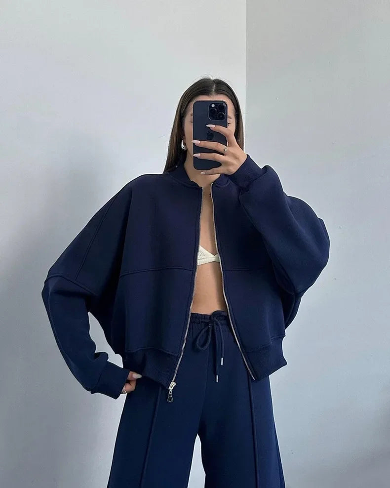 Chándal oversize de tacto polar
