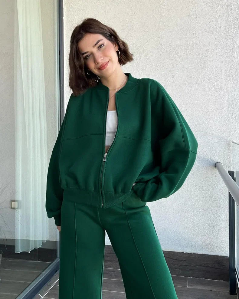 Chándal oversize de tacto polar