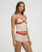 Conjunto de corazones con encaje Cereza