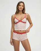 Conjunto de corazones con encaje Cereza