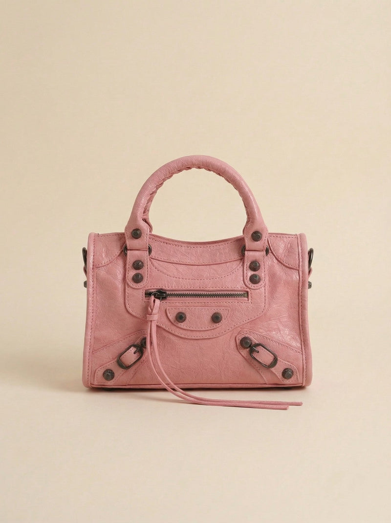 Bolso de piel pequeño con asa larga