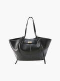 Bolso shopper con cierre dorado