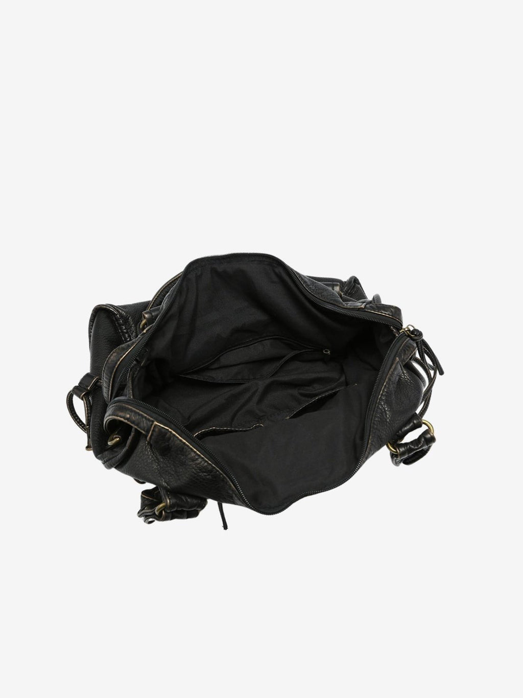 Bolso de hombro con costura trenzada