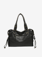 Bolso de hombro con costura trenzada