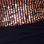 Vestido midi de terciopelo con lentejuelas