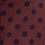 Camisa de lunares con manga larga en marrón chocolate