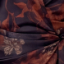 Vestido corto cruzado de satén floral
