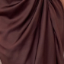 Vestido midi de satén con manga de vuelo